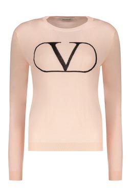 Valentino Garavani Long Sleeve Crew-neck Sweater