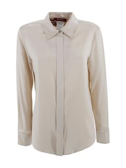 Max Mara Studio Classic Silk Satin Shirt