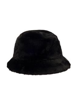 STAND STUDIO vera Black Hat With Low Brim In Faux Fur Woman