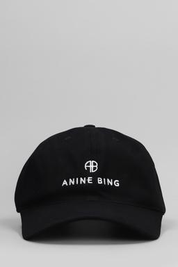 Anine Bing Jeremy Hats In Black Cotton