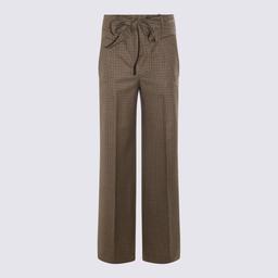 Incotex Brown Wool Pants