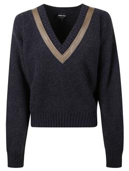 Giorgio Armani Decorated V-neck Sweater