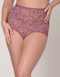 Bali Skimp Skamp Brief Panty Currant Prple Tonal Desert Pnt 5 Women's
