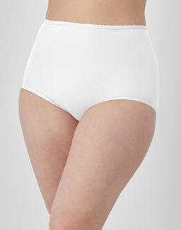 Bali Skimp Skamp Brief Panty White 5 Women's