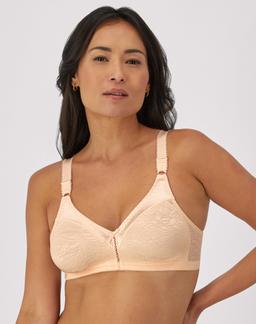 Bali Double Support Lace Wireless Bra Porcelain 34B