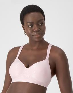 Bali Comfort Revolution Wireless Bra Hush Pink Swirl 36B