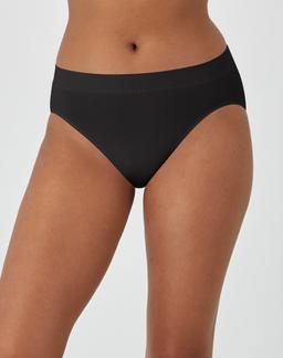 Bali Comfort Revolution Modern Seamless Hi-Cut Panty Black 5 Women's