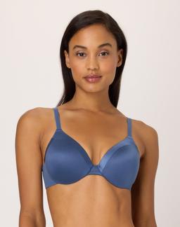 Maidenform Cushioned Underwire Bra, Comfort Devotion, Full Coverage, Convertible Dungaree Blue 34C Women's
