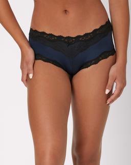 Maidenform Cheeky Hipster Navy w/Black 6 Women's