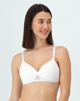 Hanes Oh So Light Women's Wireless T-Shirt Bra, Comfort Flex Fit White S