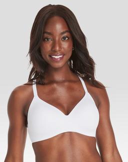 Hanes Women's Concealing Petals Wireless Bra with Convertible Straps White S