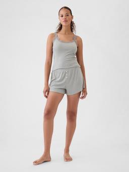 Mini Rib Relaxed PJ Shorts