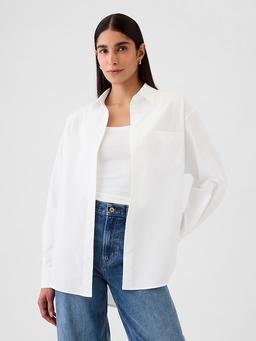 Organic Cotton Poplin Big Shirt