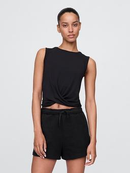 GapFit Breathe Twist-Front Tank Top
