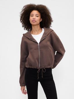 Oversized Bubble Zip Hoodie