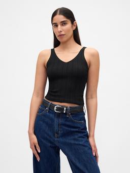 Rib Sweater Tank Top