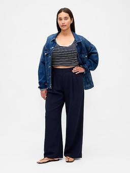 Curvy 365 High Rise Pleated Trousers