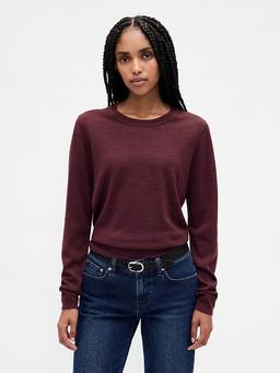 100% Merino Wool Crewneck Sweater
