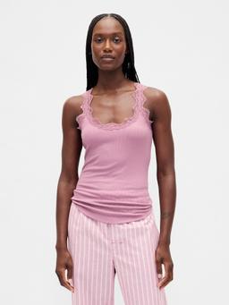 Mini Rib Lace PJ Tank Top