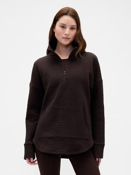 GapFit Quilted Jacquard Half-Zip Pullover