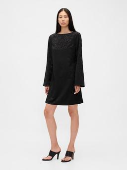 Boatneck Mini Shift Dress