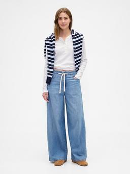 High Rise SuperLight Pull-On Baggy Jeans