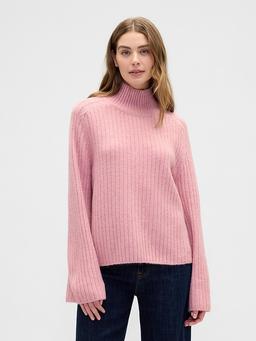 Relaxed Fair Isle Mockneck Sweater