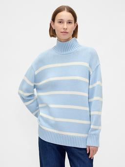 100% Cotton Oversized Mockneck Sweater