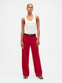365 Low Rise Brushed Twill Pleated Trousers