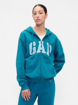 Relaxed Gap Logo Zip Hoodie