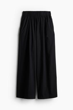 Wide-leg Cotton Pants