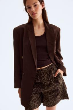 Cotton Shorts with Drawstring