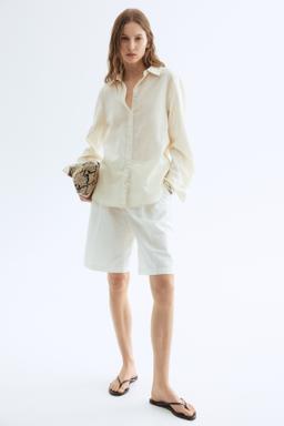 Linen-Blend Shirt