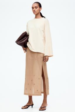 Embellished Sheer Skirt