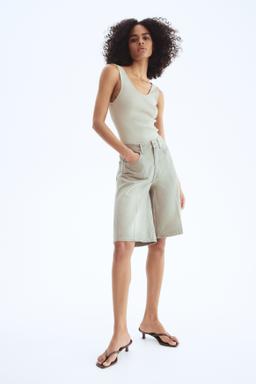 Denim Bermuda Shorts