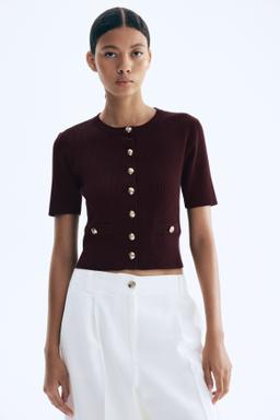 Short-Sleeved Cardigan