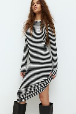 Rib-Knit Bodycon Dress