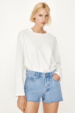 High-Waist Denim Shorts