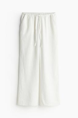 Linen-blend Pull-on Pants