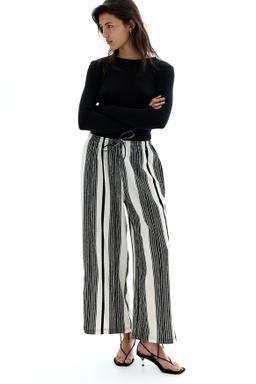 Textured Jersey Drawstring Pants