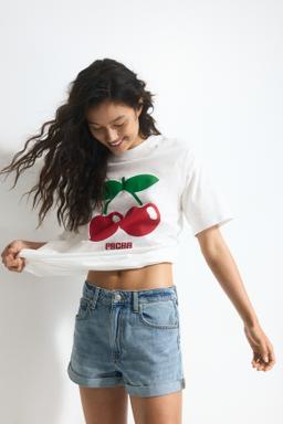 High-Waist Denim Shorts