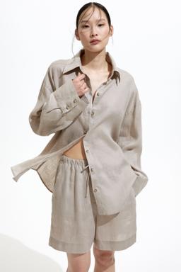 Linen Bermuda Shorts