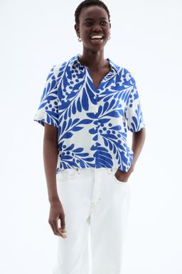 Crinkled Viscose Shirt