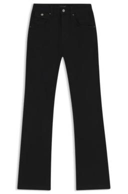 BOSS Black wide leg jeans in stretch denim - Black Women's Pants