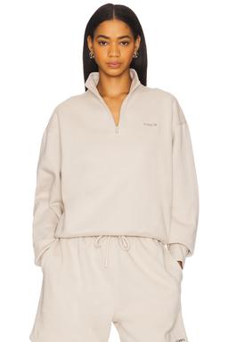 Organic Fitted Half Zip Sweatshirt