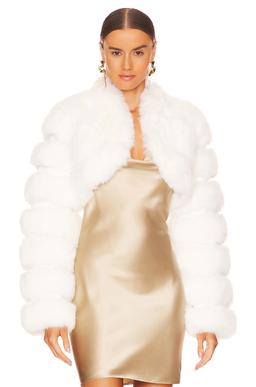 Faux Fox Fur Short Jacket