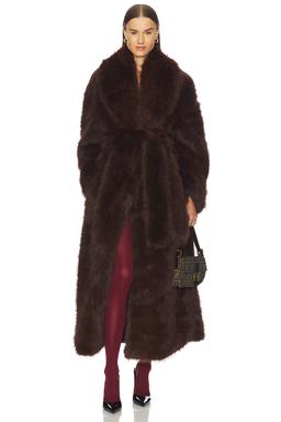 Lisbon Maxi Faux Fur Coat
