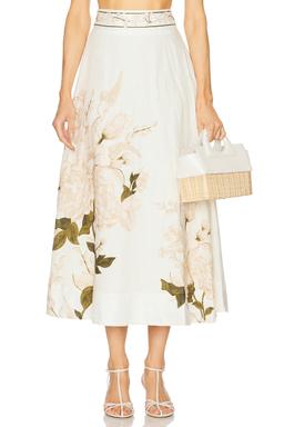 Agua by Agua Bergamota Gardenia Midi Skirt