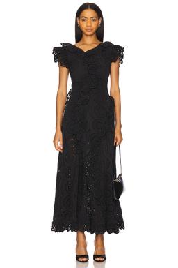 Charli Cotton Eyelet Midi Dress