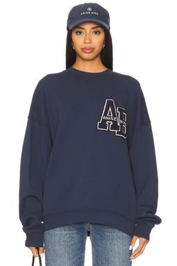 Miles Oversized Letterman Sweatshirt